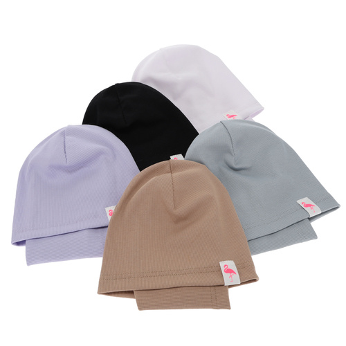 Meisjes herfst/lente set muts en buissjaal, katoen, zwart, Rumilla