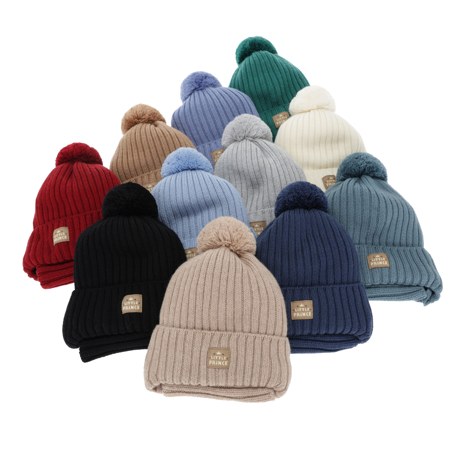 Poikien talvisetti (pipo ja putkihuivi), talvi, beige, 100% merinovilla, puuvillavuorilla, nauhoilla, Masil