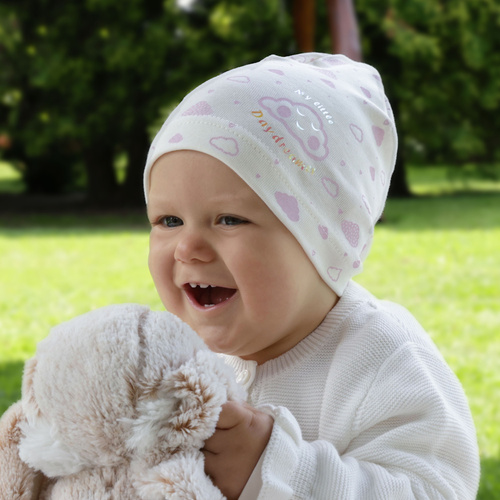 Meisjes herfst/lente muts, beige, Klaudyna