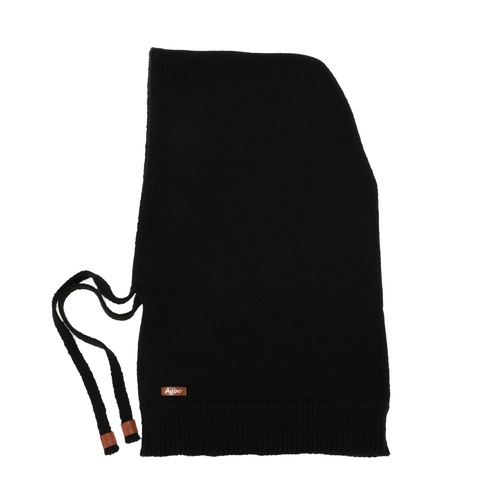 Naisten talvibalaclava, musta, merinovillalla, Elizabeth