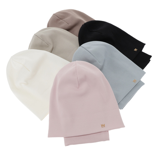 Tyttöjen syys/kevät setti: pipo ja putkihuivi, beige, puuvillasta, Carina