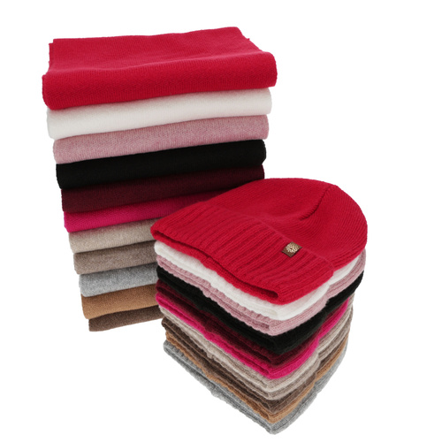 Naisten talvisetti: pipo ja huivi, biały, Shasta