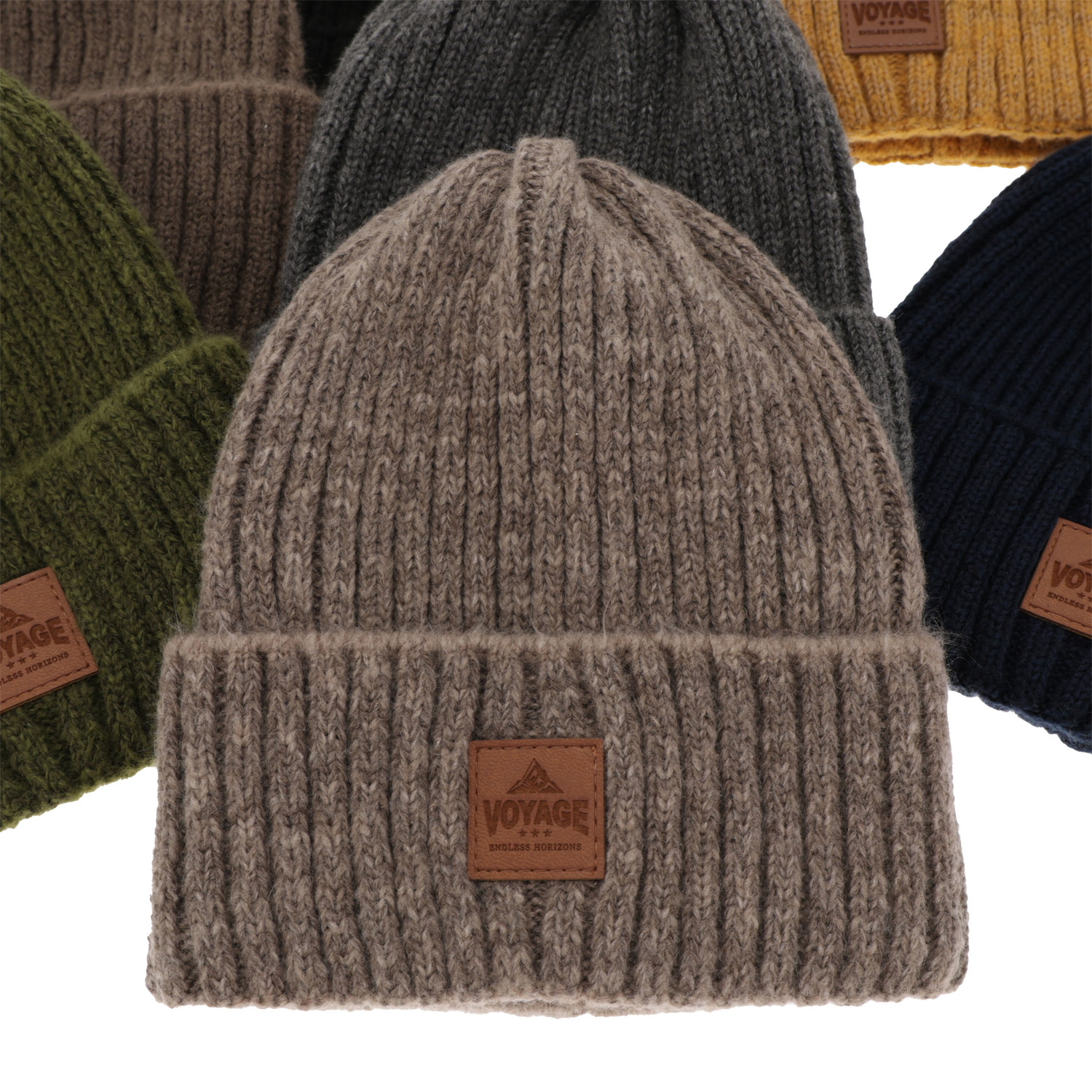 Heren wintermuts, bruin, Benet