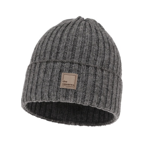 Dames wintermuts, donkergrijs, met merinowol, Benedetta