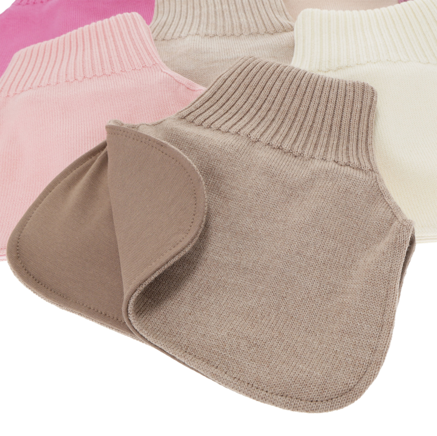 Tyttöjen talvikauluri (ilman vuorta), 100% merinovilla, beige, Felice