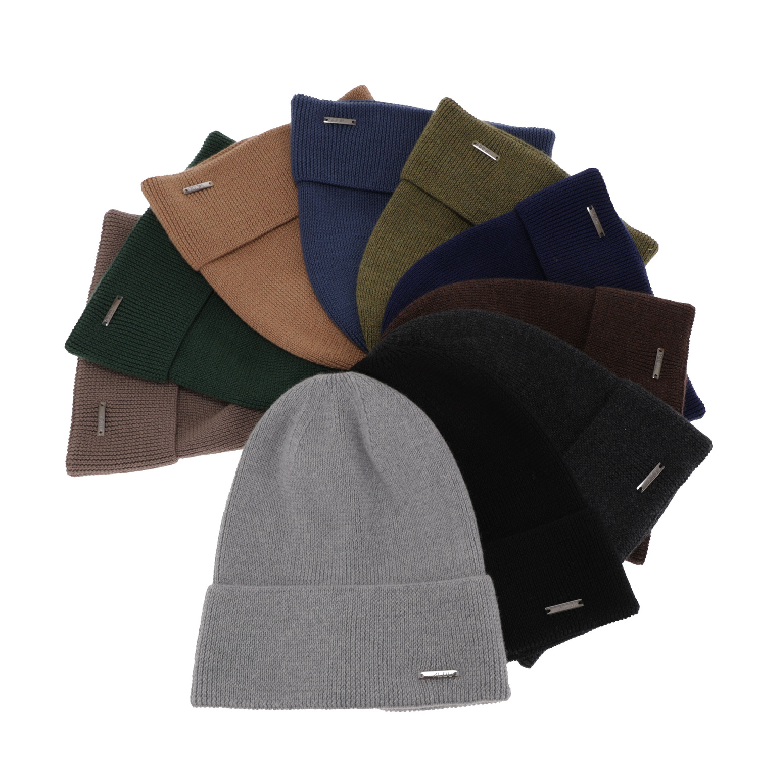 Heren wintermuts, blauw, 100% merinovilla, Memfis