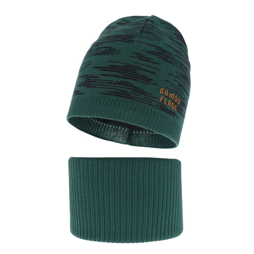 Jongens herfst/lente set, puuvillalla, szmaragdowy, Carter