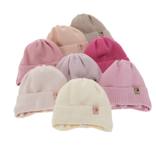 Meisjes wintermuts, morelowa, met bindkoorden, met merinowol, Dari