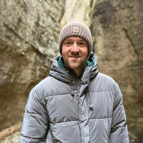 Heren wintermuts, blauw, Benet