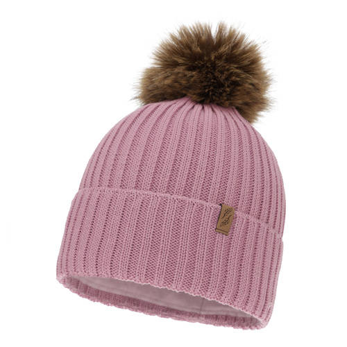 Naisten talvipipo, violetti, merinovillalla, Zamira