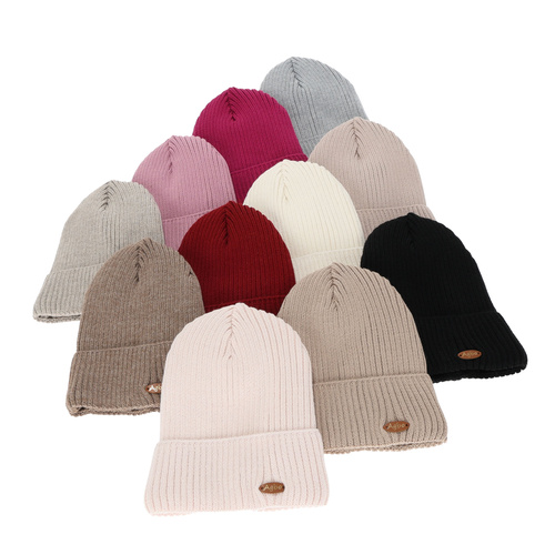 Naisten violetti Shila-talvihattu merinovillalla