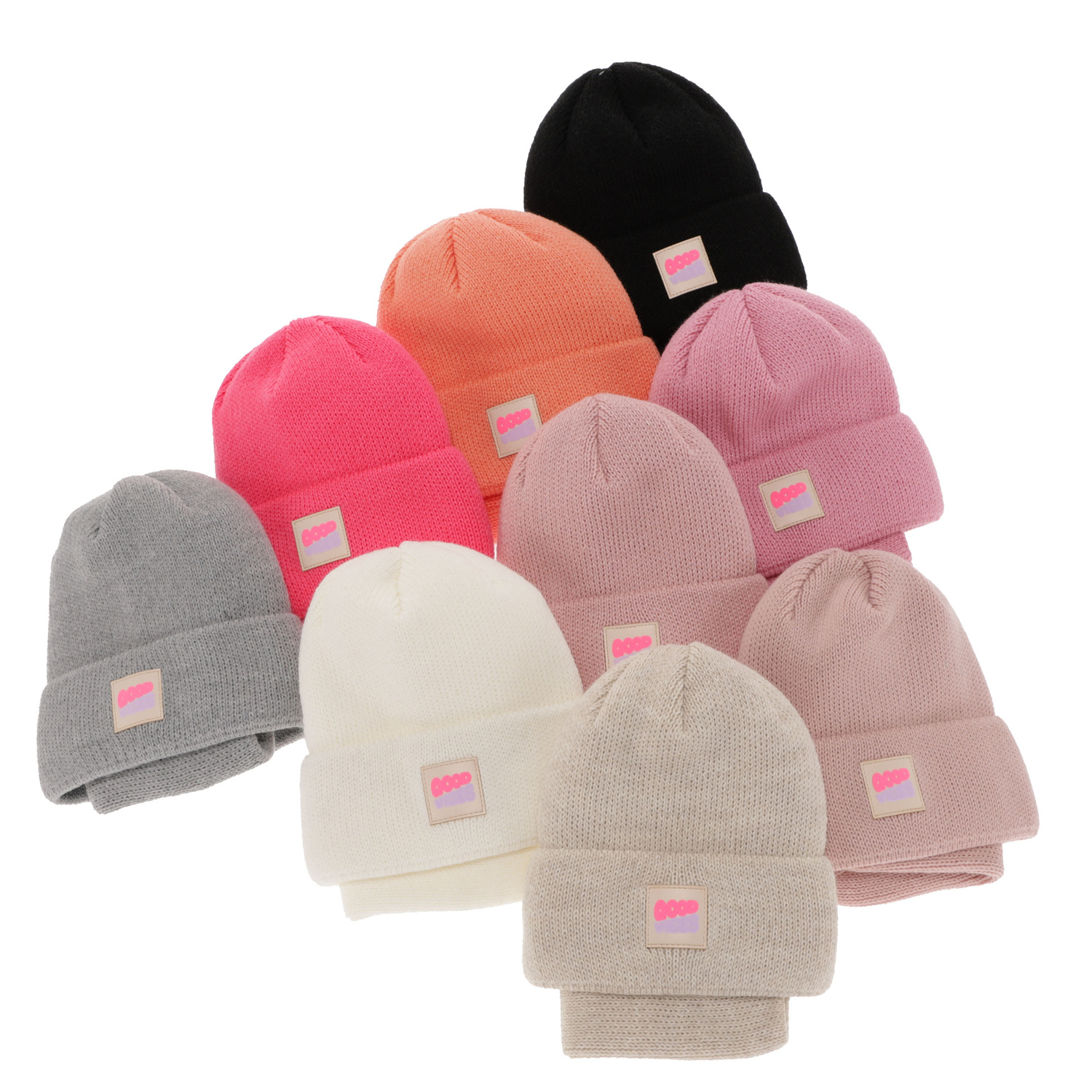 Meisjes winter set muts en buissjaal, oranje, Josephin