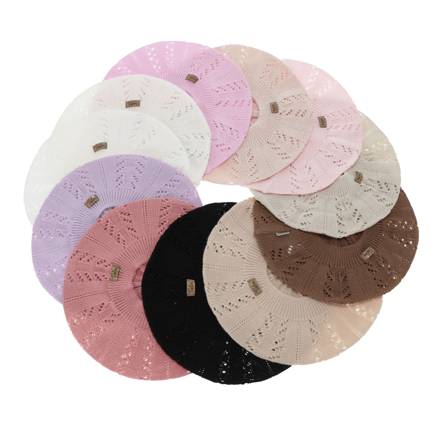 Tyttöjen syys/kevät beret, beige, Kevira