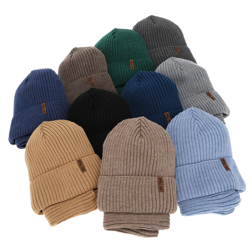 Poikien talvisetti (pipo ja putkihuivi), talvi, beige, merinovillalla, Colton