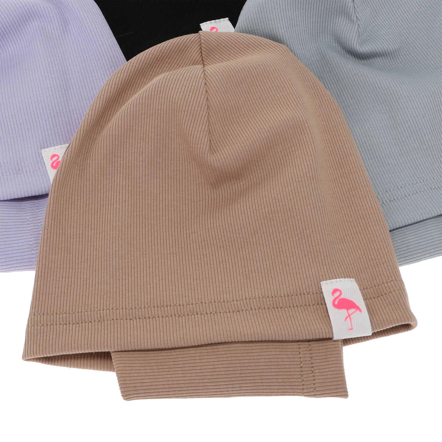 Meisjes herfst/lente set muts en buissjaal, katoen, beige, Rumilla