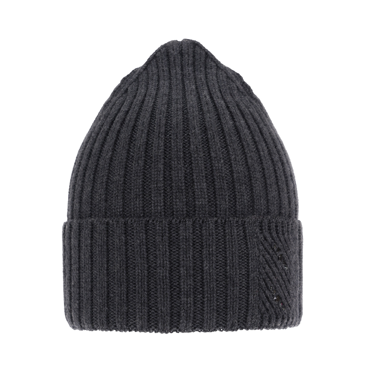 Dames wintermuts, szary, 100% Merino Wol, Ariga