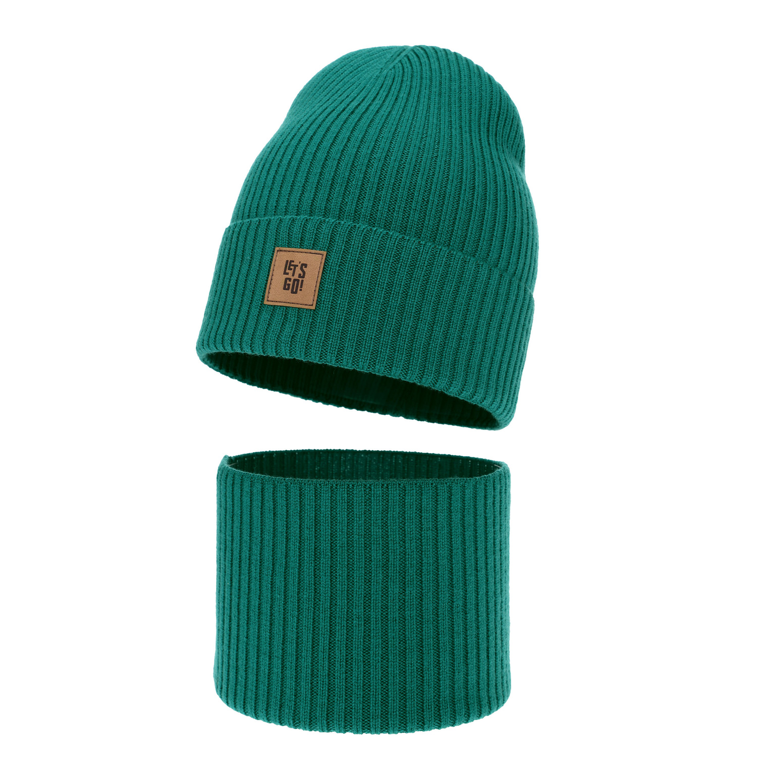 Jongens herfst/lente set, smaragd, 100% Merino Wol, Vanto