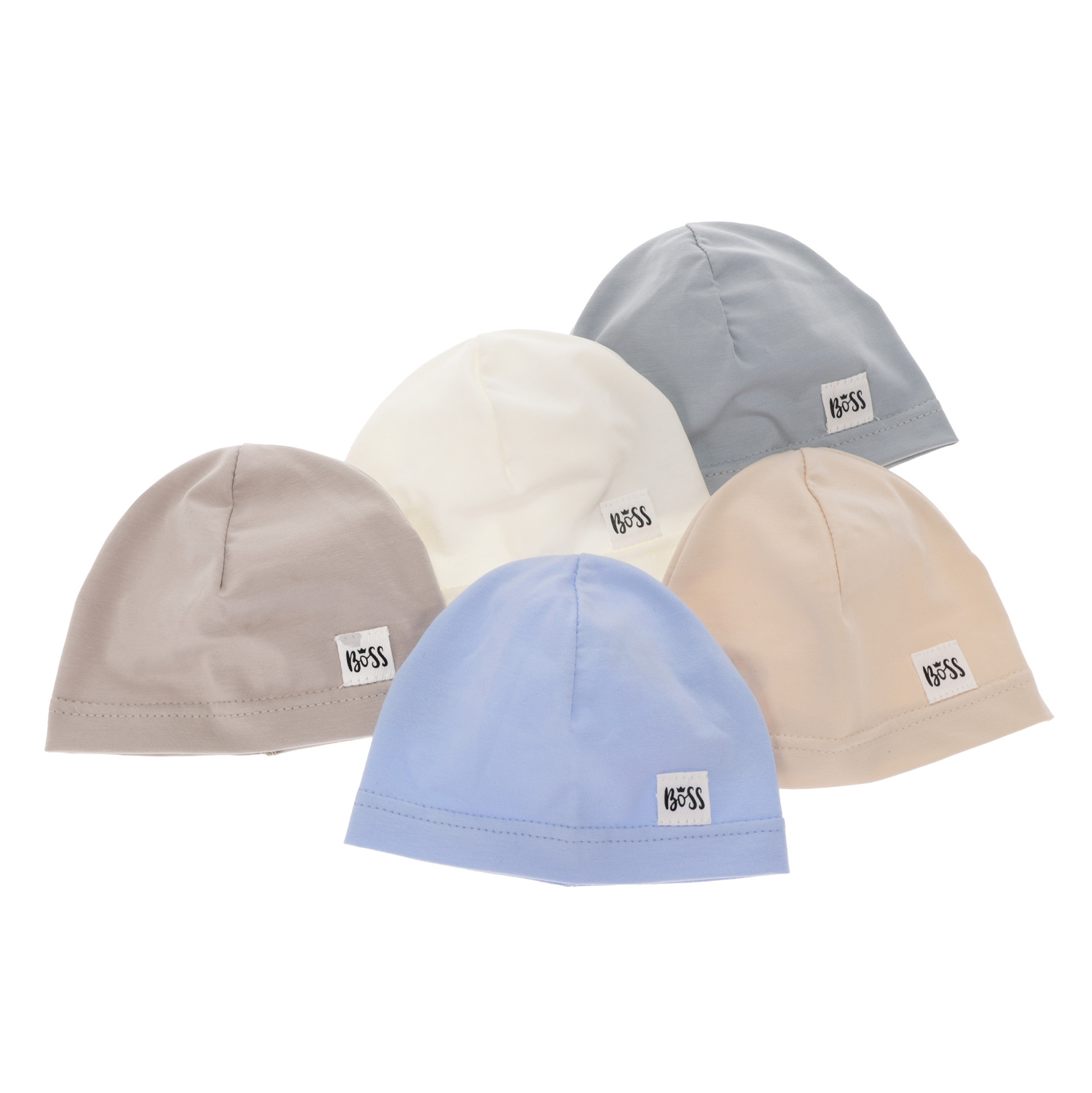 Jongens herfst/lente muts, donker beige, katoenen, Niki