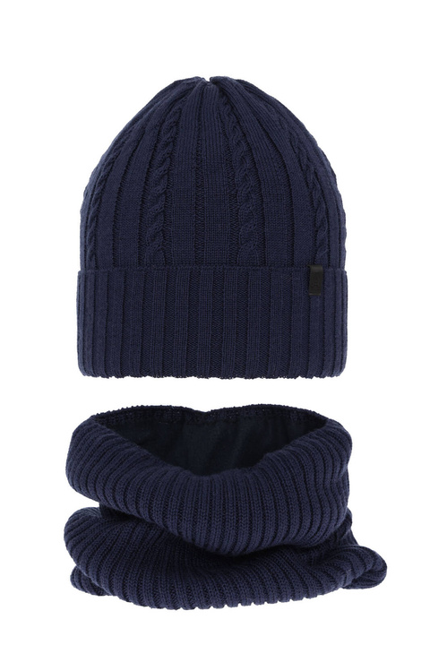 Jongens winter set, blauw, met merinowol, Kairo