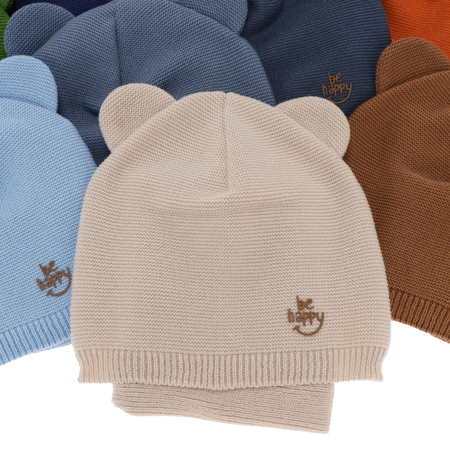 Jongens herfst/lente set muts en buissjaal, puuvillalla, blauw, Ludvic