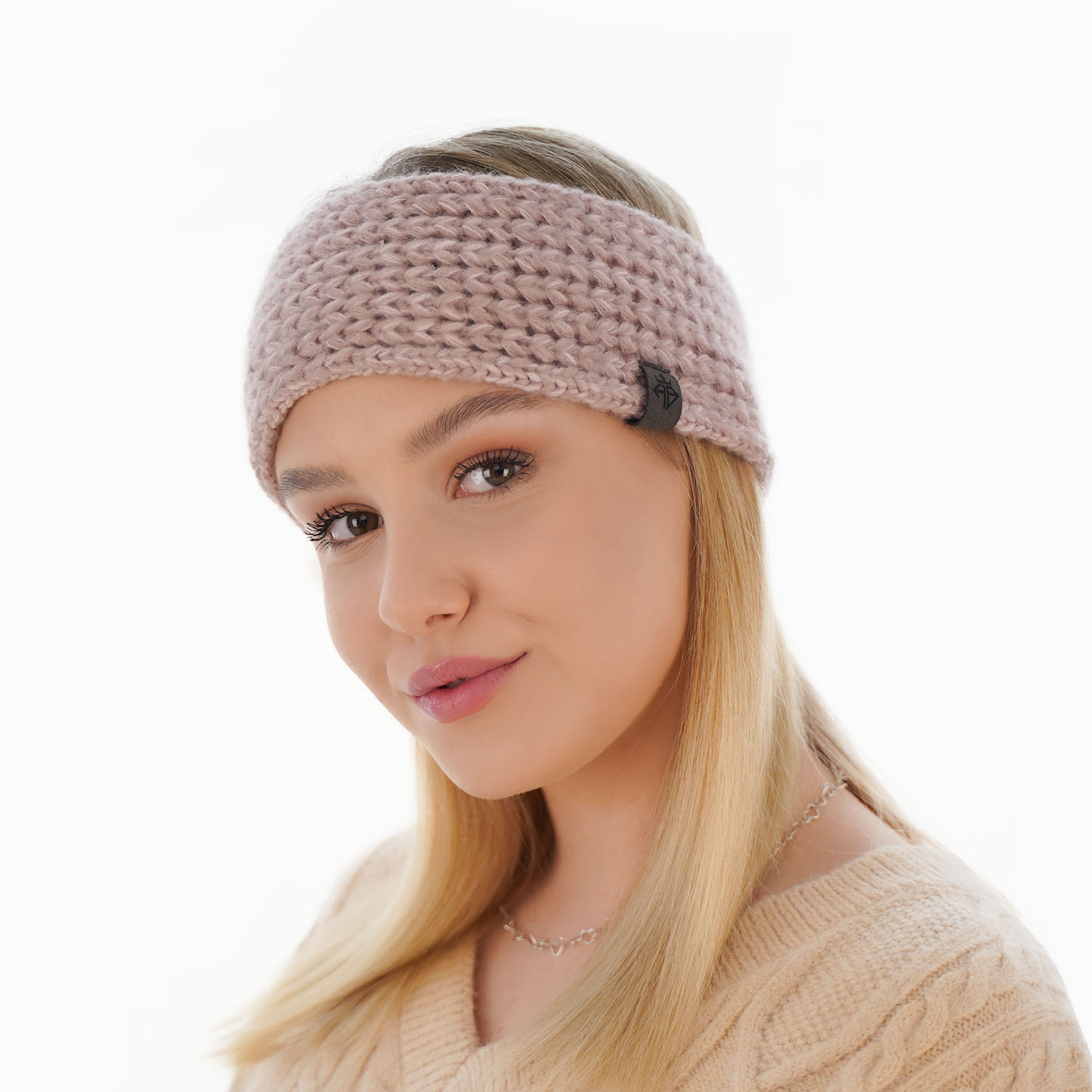 Dames winter hoofdband, rood, Alexis