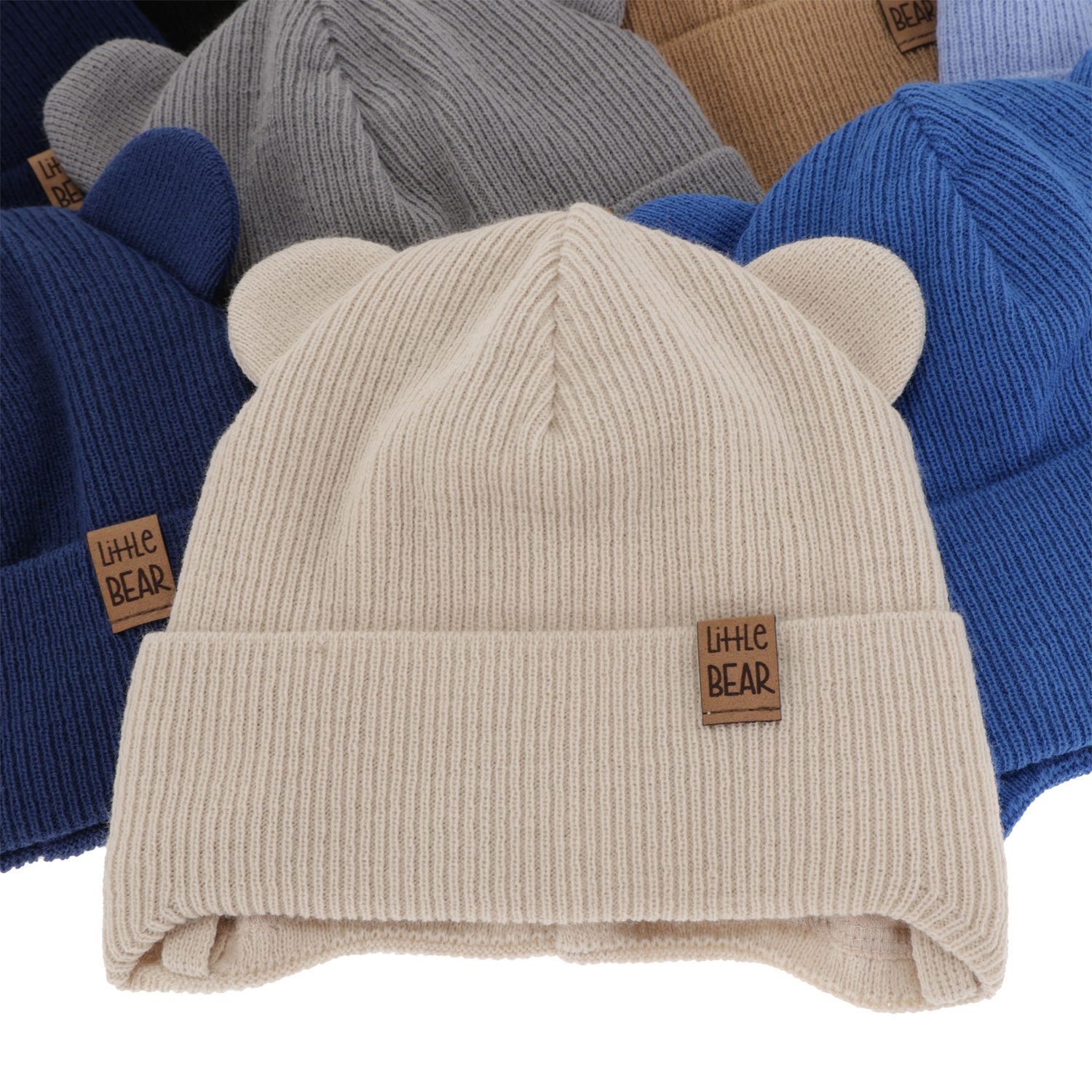 Jongens herfst/lente muts, zwart, met bindkoorden, Nikifor