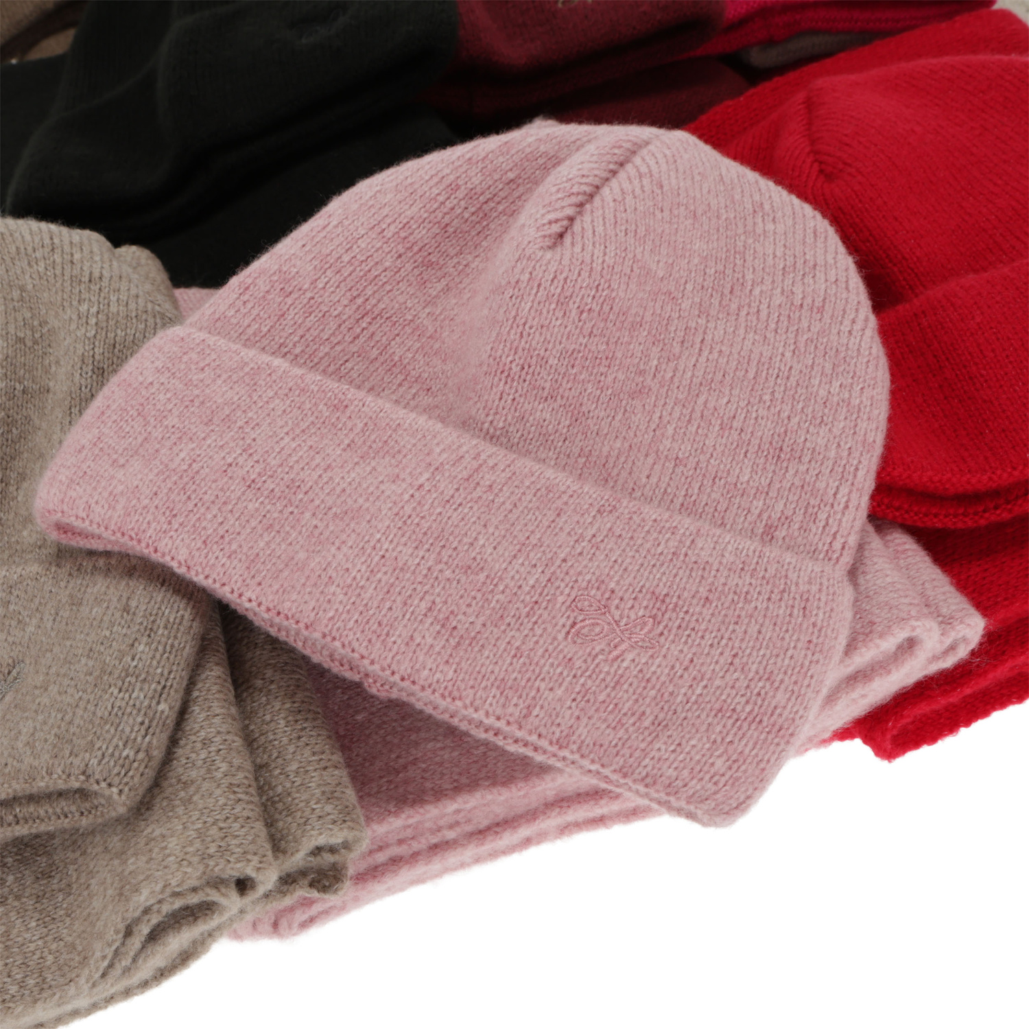 Naisten talvisetti: pipo ja huivi, punainen, Rava