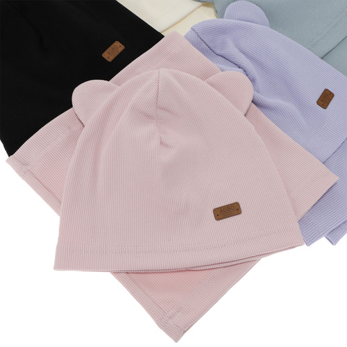 Tyttöjen syys/kevät setti: pipo ja putkihuivi, puuvillainen, valkoinen Georgea