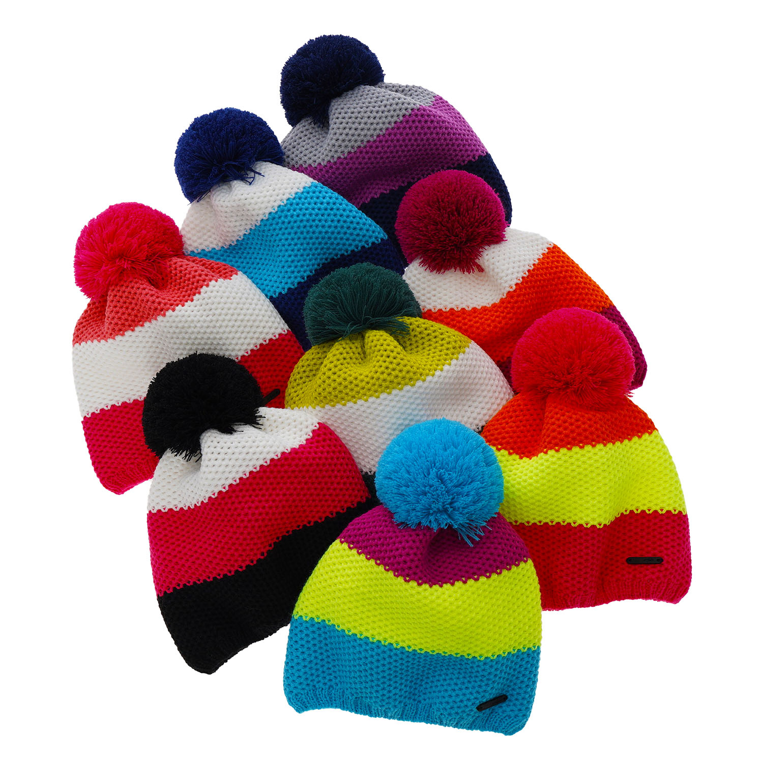 Meisjes wintermuts, blauw, met garen pompon, Naruto