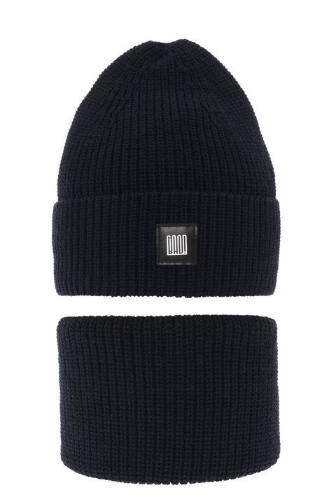 Jongens winter set, marineblauw, Amadeo