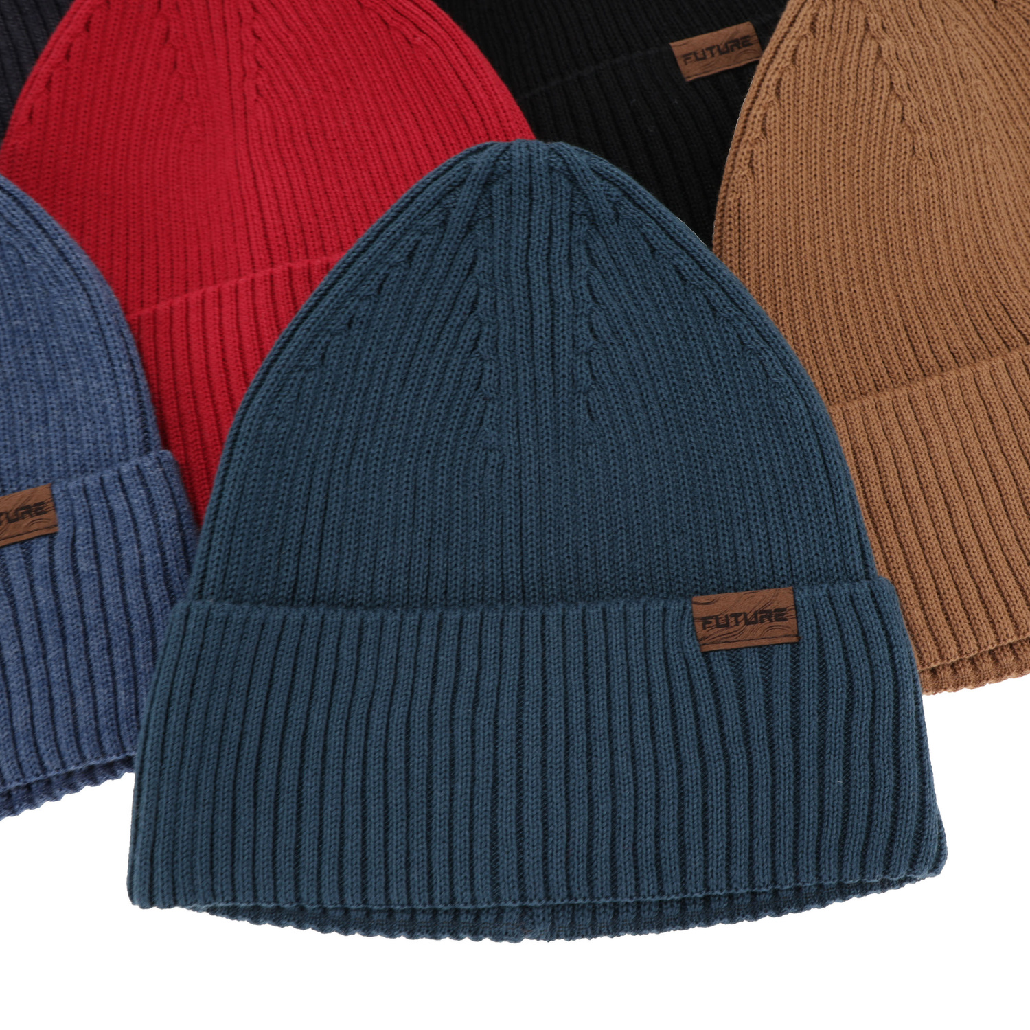 Heren wintermuts, puuvillalla, rood, Moss