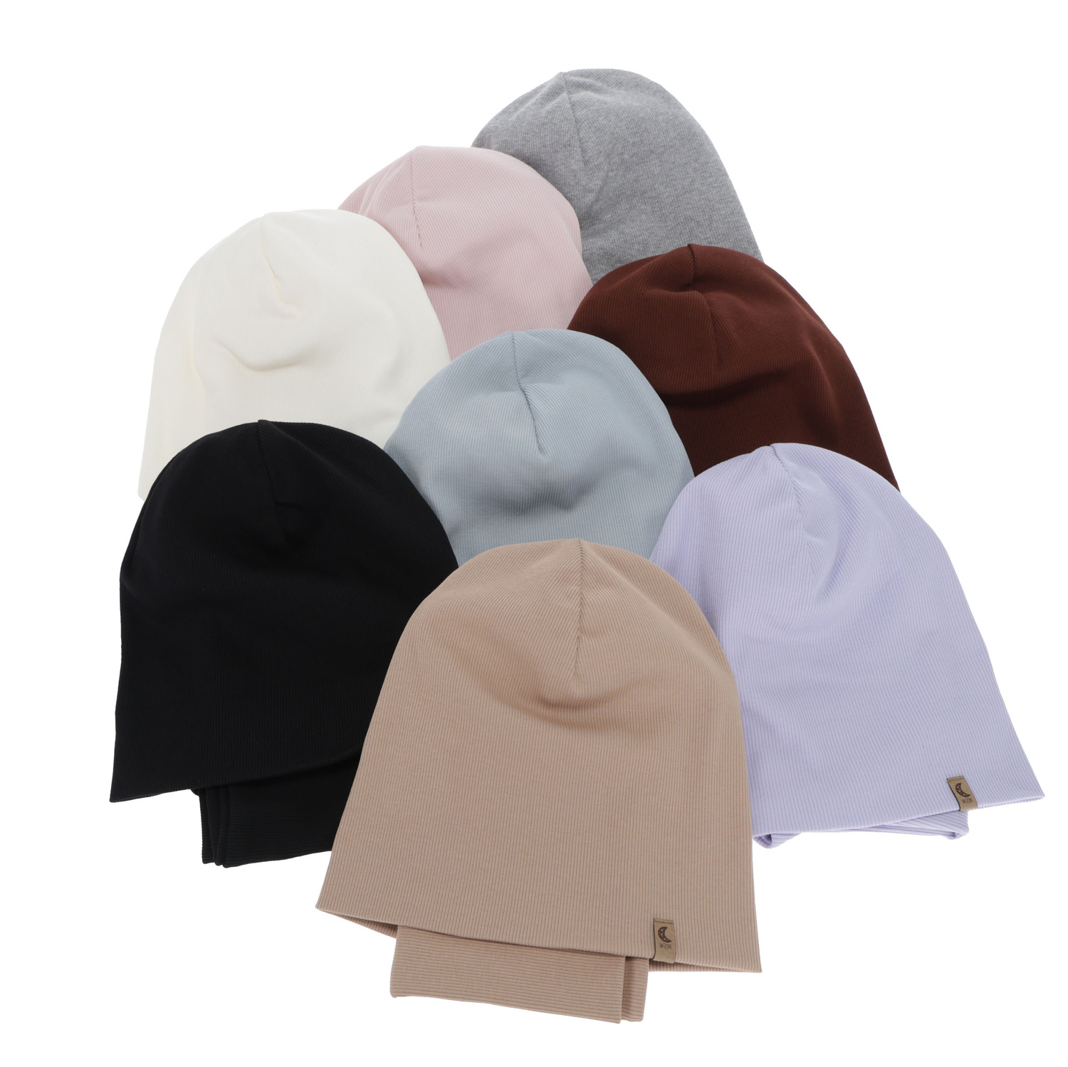 Tyttöjen syys/kevät setti: pipo ja putkihuivi, beige, puuvillasta, Bravura