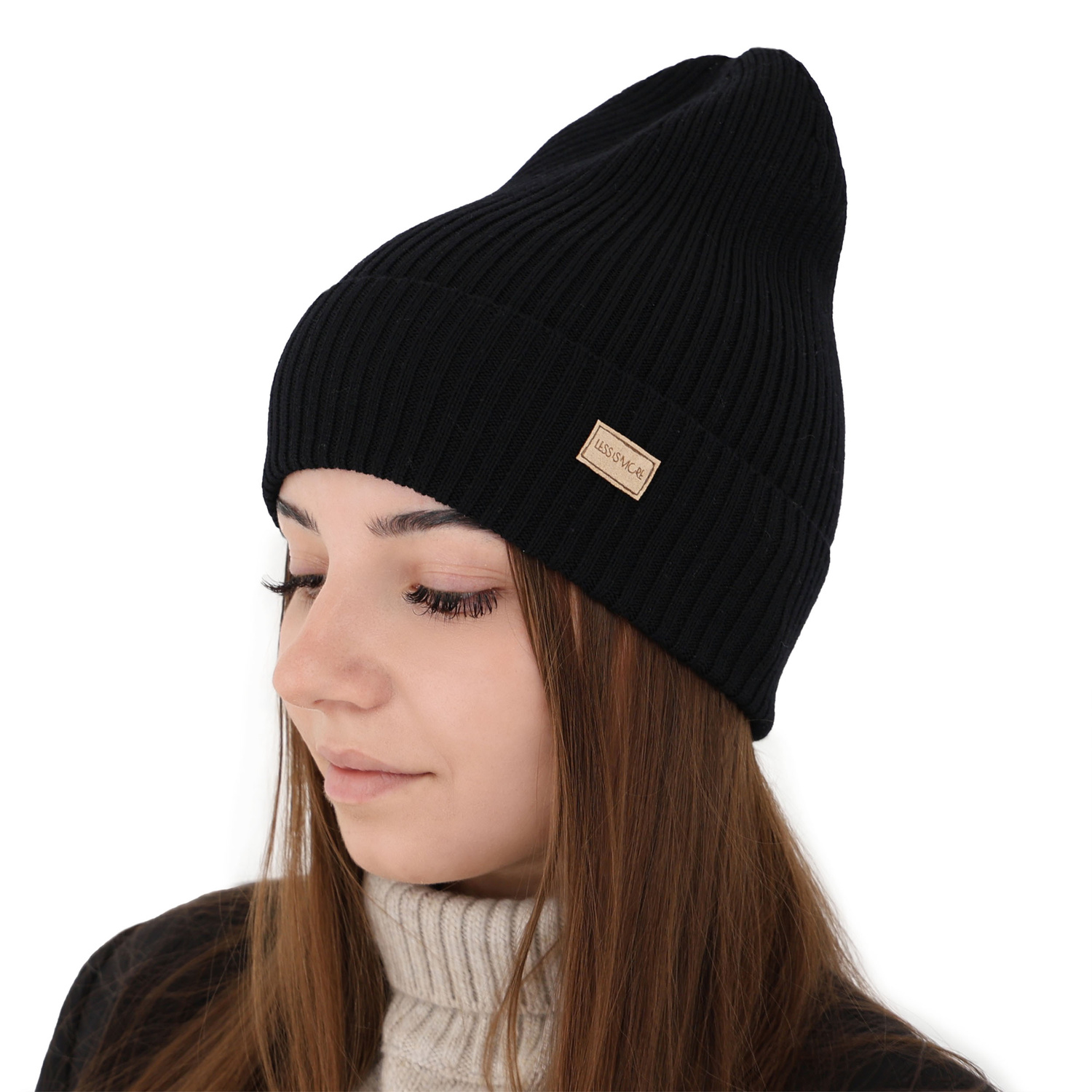 Dames wintermuts, wit, 100% Merino Wol, Sophie