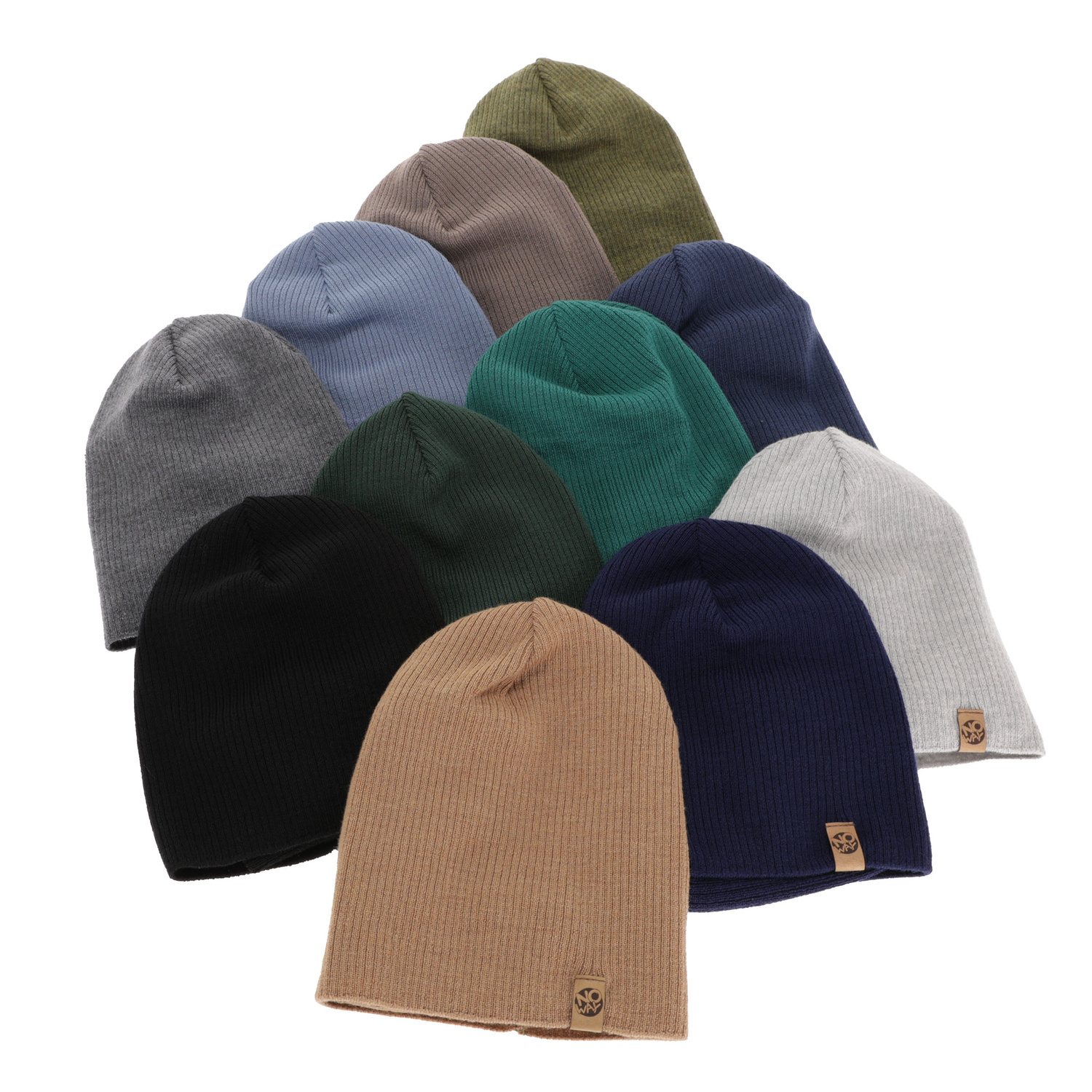 Jongens herfst/lente set muts en buissjaal, grijs, 100% Merino Wol, Richi