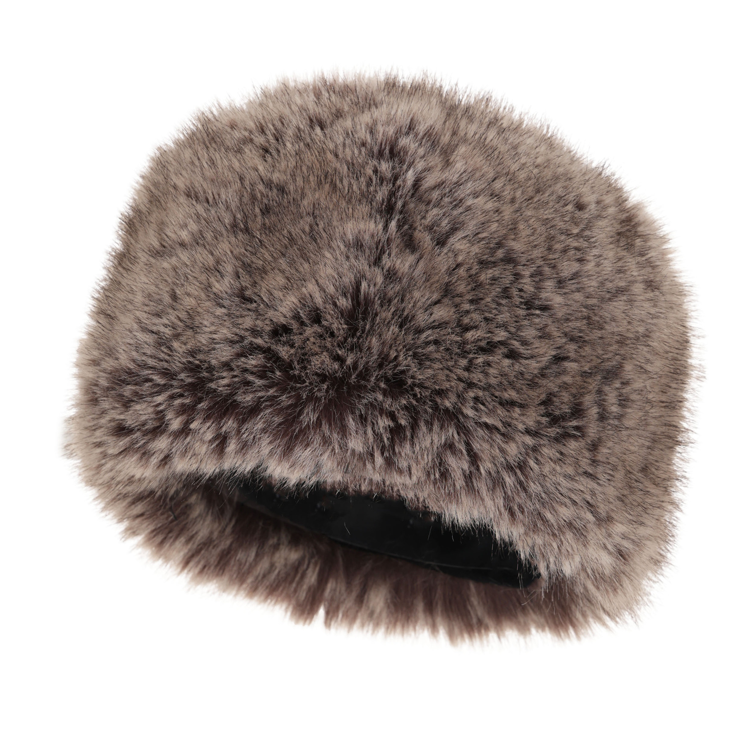 Dames wintermuts, beige, gevoerd met wolvacht, Holly