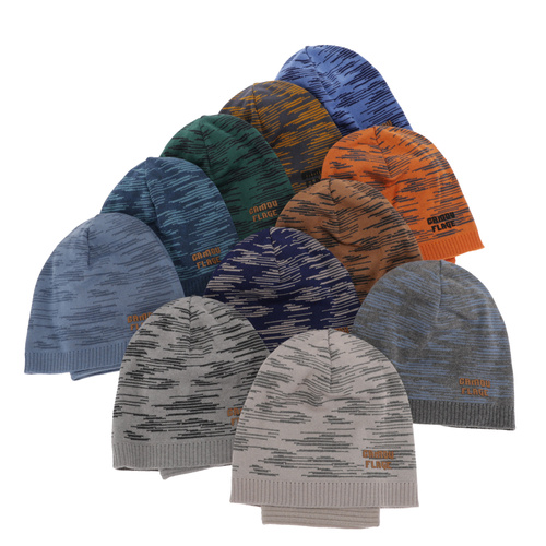 Jongens herfst/lente set muts en buissjaal, puuvillalla, blauw, Carter