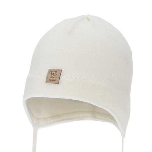 Poikien syys/kevät pipo, beige, nauhoilla, Slate