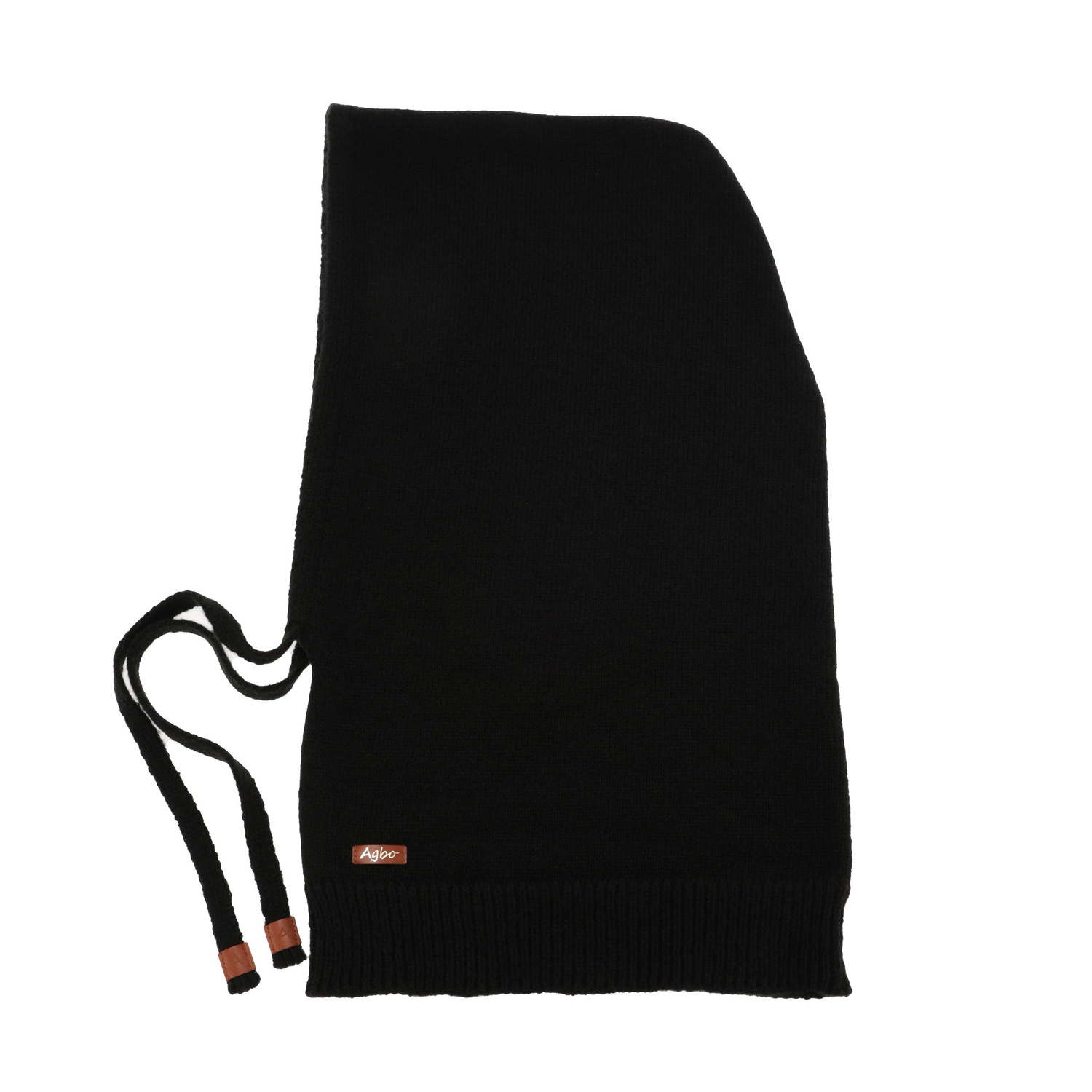 Naisten talvibalaclava, musta, merinovillalla, Elizabeth