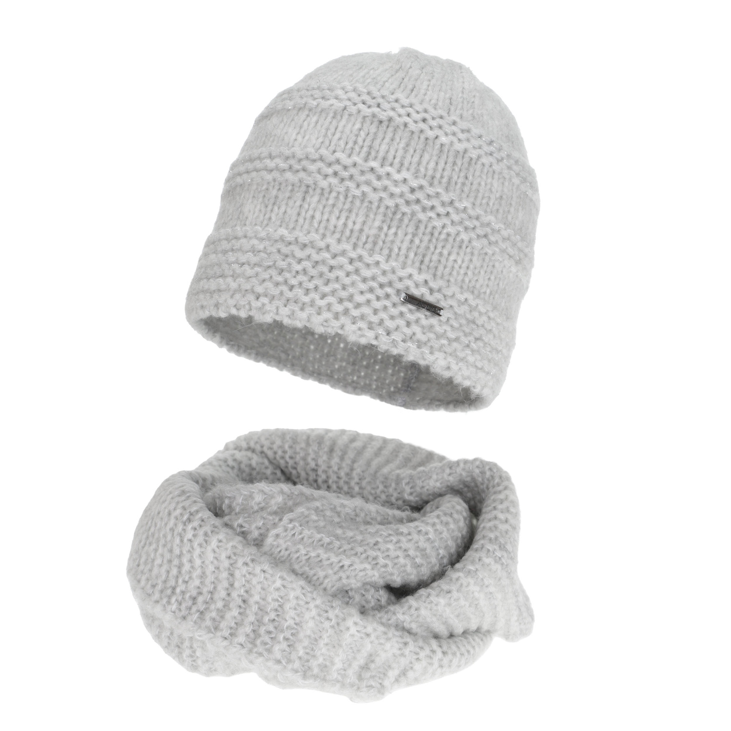 Naisten talvisetti: pipo ja putkihuivi, talvi, vaaleanpunainen, merinovillalla, Driva