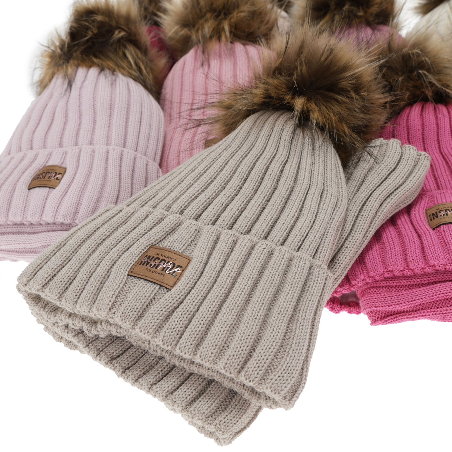 Tyttöjen talvisetti (pipo ja putkihuivi), musta, fleecevuorilla, merinovillalla, Bellina