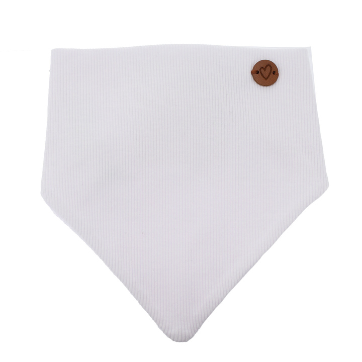 Meisjes herfst/lente halsdoek, wit, katoenen, Lucy