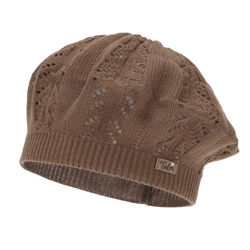 Tyttöjen syys/kevät beret, ruskea, Kevira